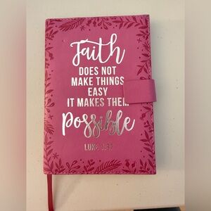 Pink Faith Journal with Inspirational Quote